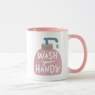 Caneca Lave as mãos