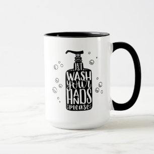 Caneca Lave Suas Mãos, Por Favor