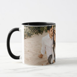 Caneca Layout personalizado de foto de Cheio "AMOR"