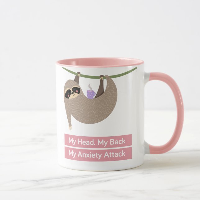 CANECA LAZARUS, O MUG DE ANSIEDADE LENTA (Direita)