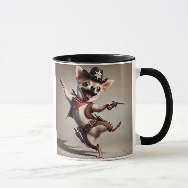 Caneca Le Chien Shérif du Far West. (Direita)