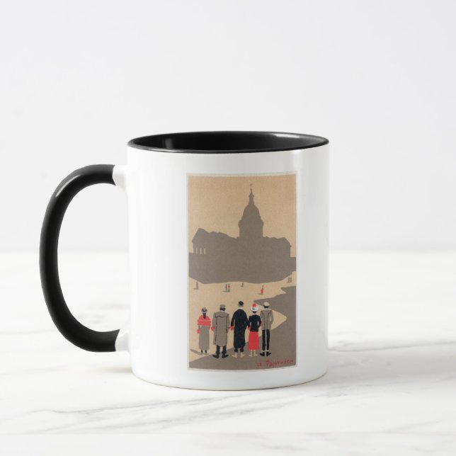 Caneca Le Pantheon Art Deco SceneParis, França (Esquerda)