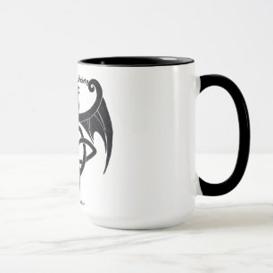 Caneca leal do dragão do membro da sociedade pret