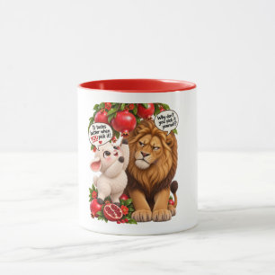 Caneca Leão & Cordeiro Fofos