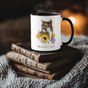 Caneca Leão-da-montanha Puma Flores