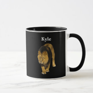 Caneca Leão Personalizado a Preto
