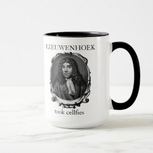 Caneca Leeuwenhoek Tirou Selfies de Células