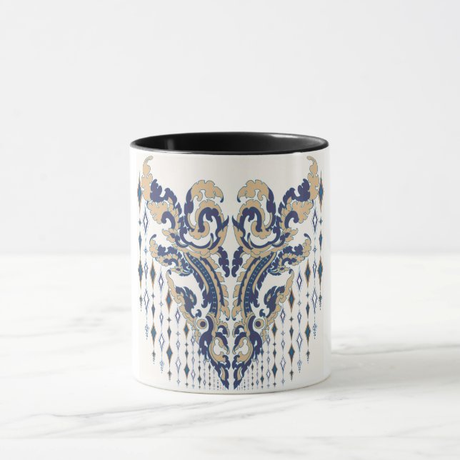 Caneca legal design padrão do tecido (Centro)