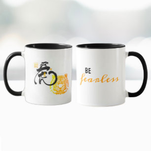 Caneca Legal dizendo uma citação inspiradora de arte sem