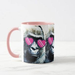 Caneca Legal Gorilla rosa Mug