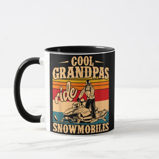 Caneca Legal Grandpas caminha Snowmobiles Snowmobile Snow (Esquerda)