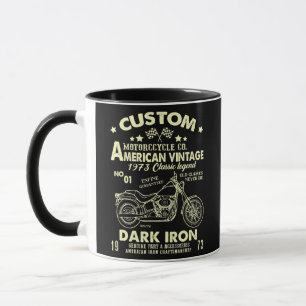 Caneca Legal Motorcycle Co 1973 Birthday American Vintage