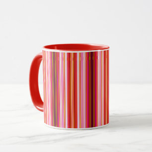 Caneca Legal Red Vertical Strips Mug