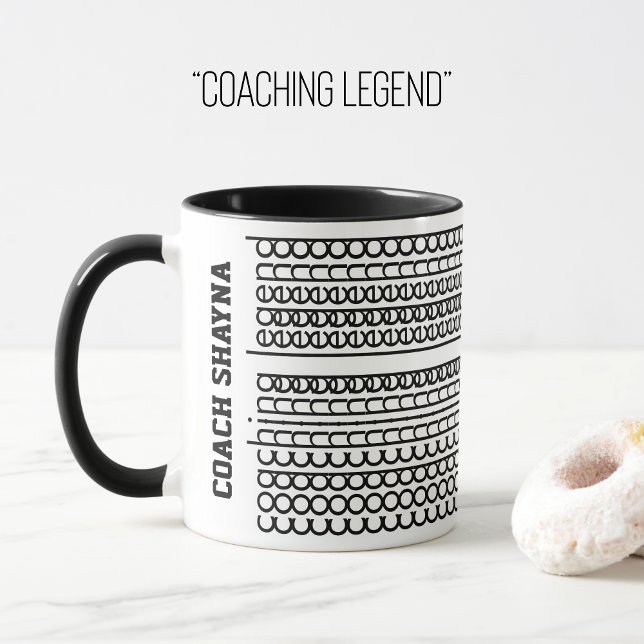 Caneca Legenda de Coaching de Nome Personalizado de Mensa (Criador carregado)