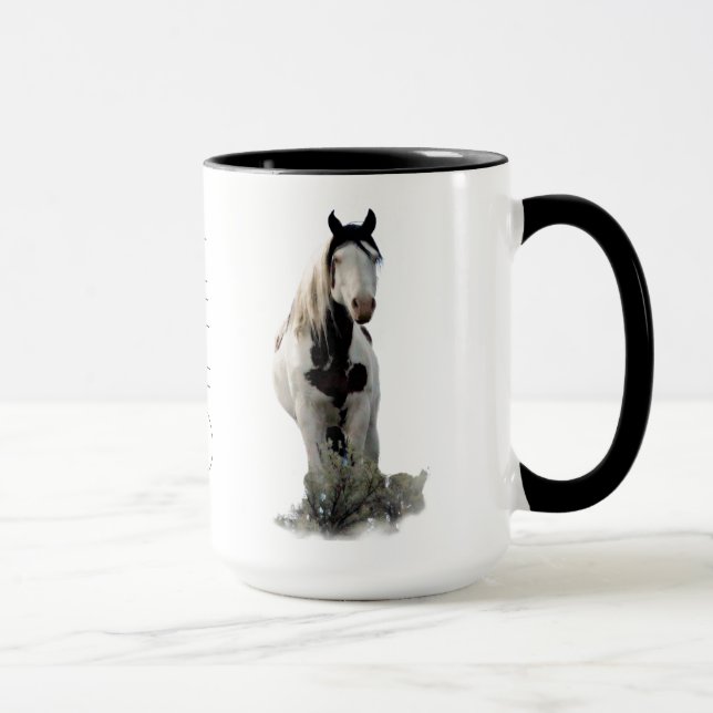 Caneca LEGENDA Medicina Hat Mustang Stallion "Shaman" (Direita)