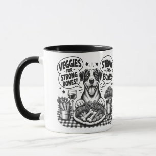 Caneca Legumes Para Ossos Fortes! - Dia Mundial do Vegani