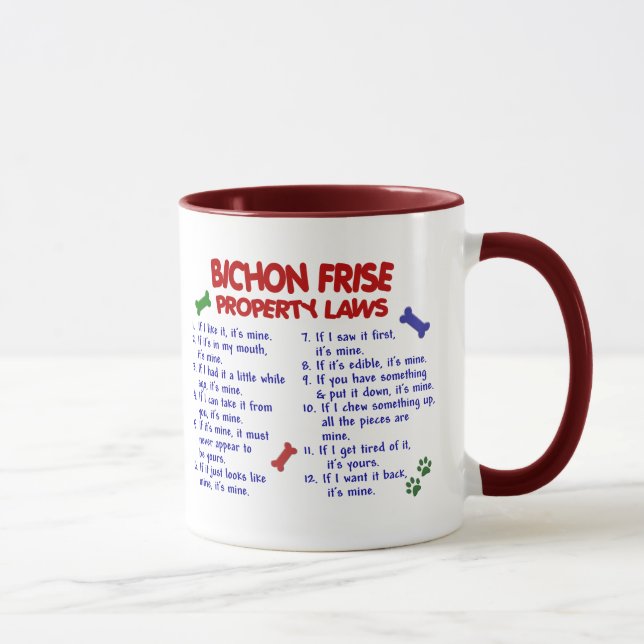 Caneca Leis 2 da propriedade de FRISE de BICHON (Direita)