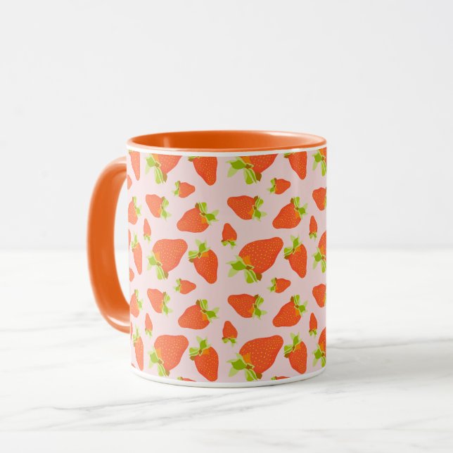 Caneca Leite de morango (Frente Esquerda)