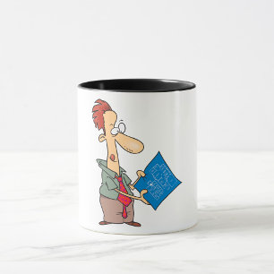 Caneca Leitura do Mug de Esquemas