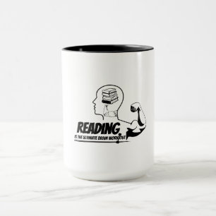 Caneca Leitura = Ganhos Cerebrais