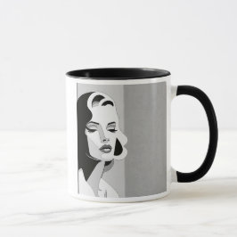 Caneca l'élégance d'une femme au regard perçant.
