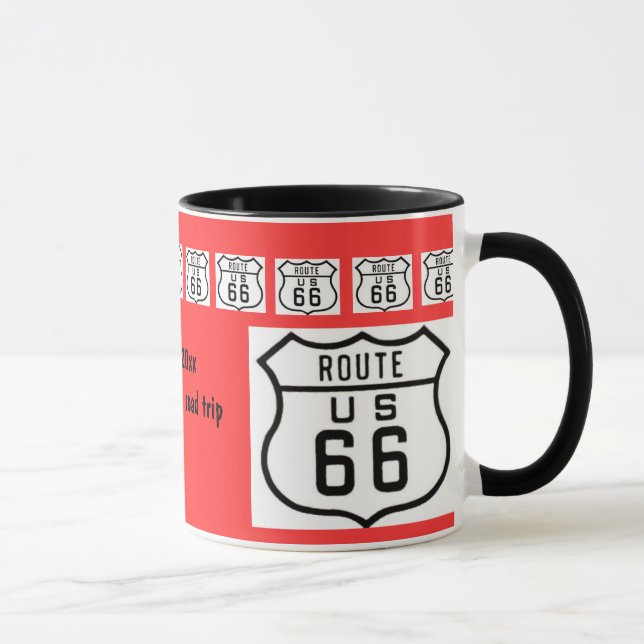 Caneca Lembrança da viagem por estrada da rota 66 (Direita)