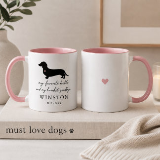 Caneca Lembrança Personalizada de Perda de Cachorro | Mem