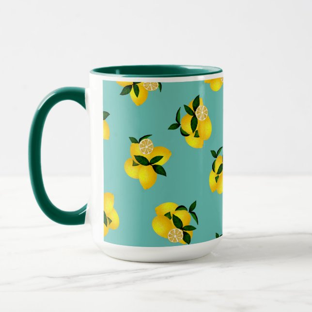 Caneca Lemon Chic Aqua (Esquerda)