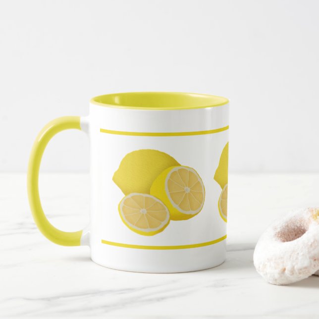 Caneca Lemons Mug (Com Donut)