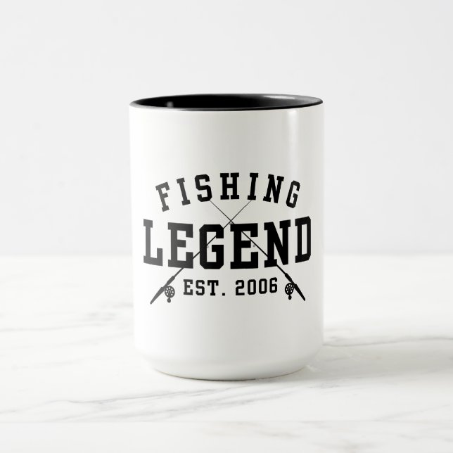 Caneca Lenda da Pesca Estabelecida 2006 (Centro)