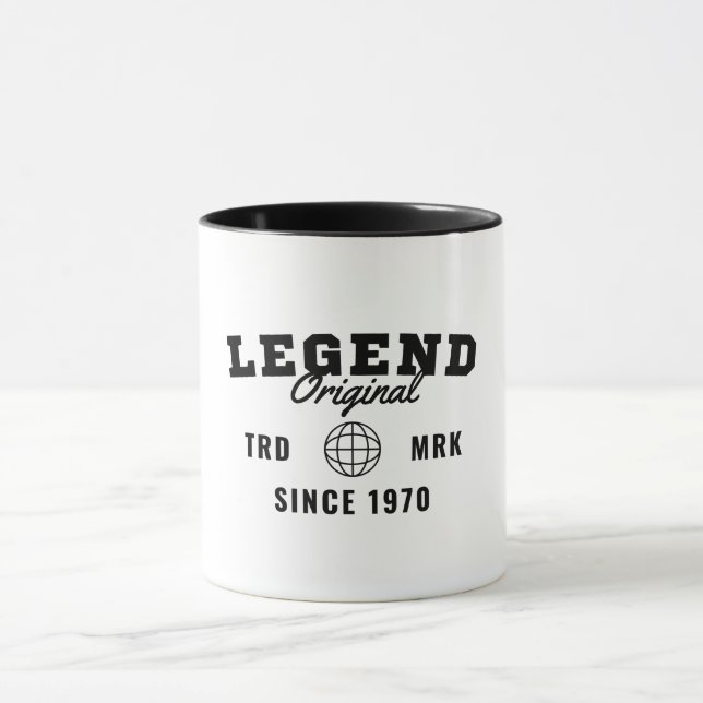 Caneca Lenda Desde 1970 (Centro)