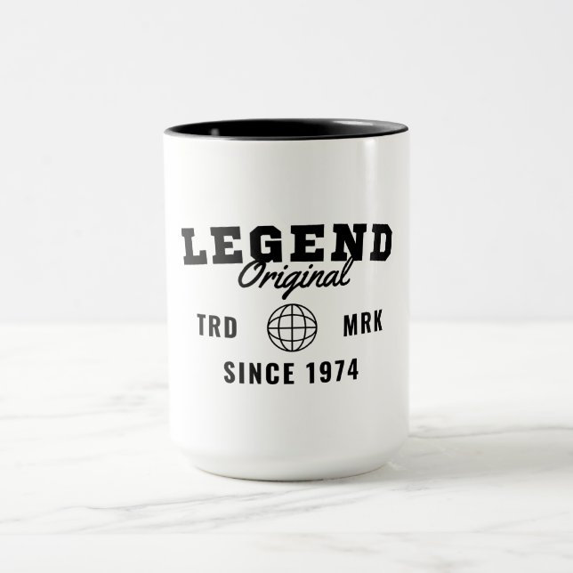 Caneca Lenda Desde 1974 (Centro)