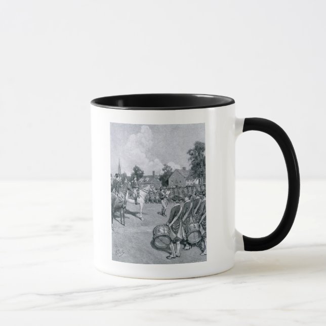 Caneca Lendo a declaração antes de Washington (Direita)