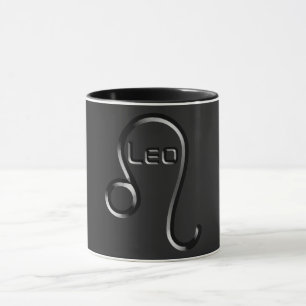 Caneca LEO, Design abstrato do Sinal Zodíaco,