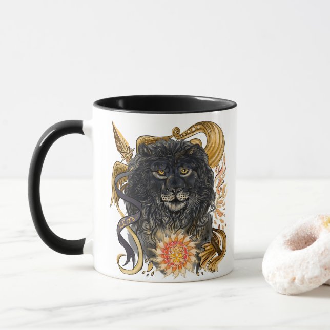 Caneca Leo Zodiac (Com Donut)