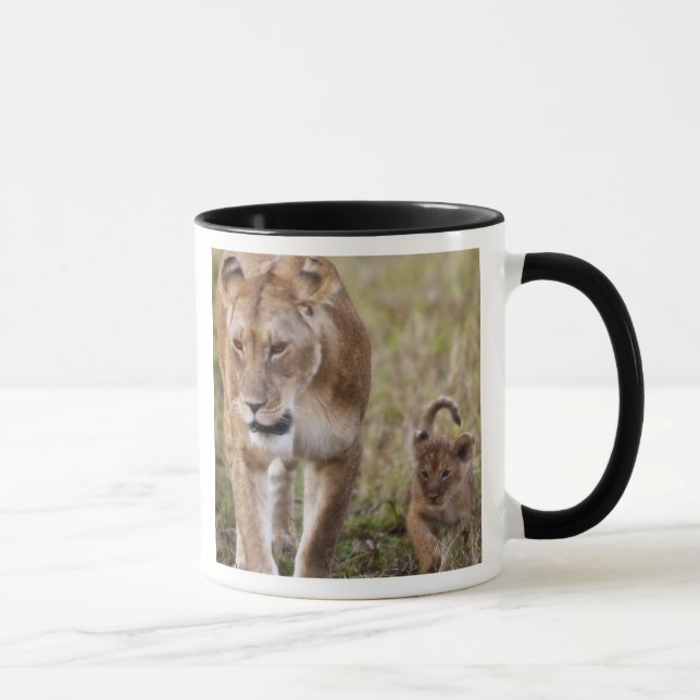 Caneca Leoa com Filhote (Direita)