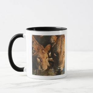 Caneca Leoa & Cub (Panthera leo)