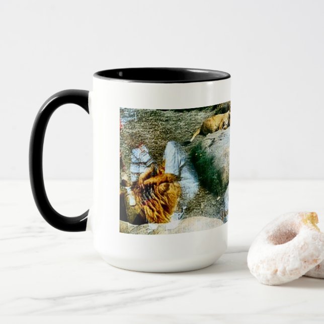 Caneca Leões e Reflexões (Com Donut)