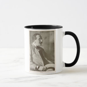 Caneca Leon Bakst (1866-1924), pintor do russo, retrato