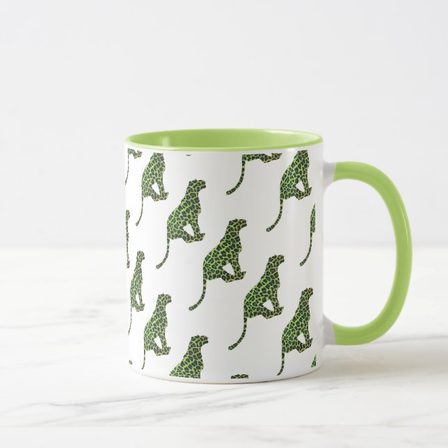 Caneca Leopard Black and Green Silhouette (Direita)
