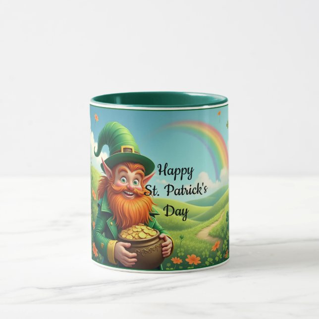 Caneca Leprechaun Com Dourada Mug (Centro)