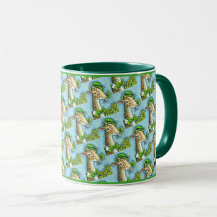 CANECA LEPRECHAUN GIRAFFE, RUA COORDENADA. DIA DE PATRICK