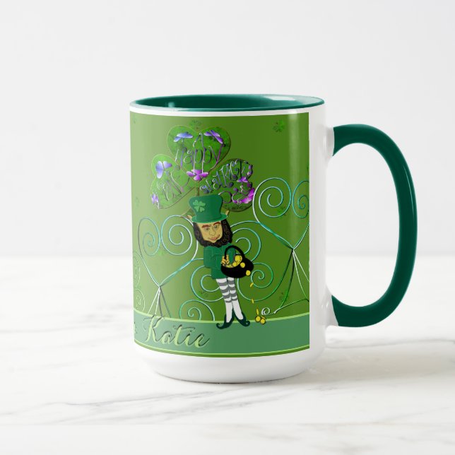 Caneca Leprechaun Shamrock Mug (Direita)