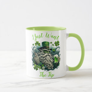 Caneca Leprechaun Whimsic Salvando Um Frio