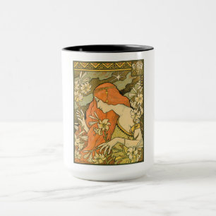 Caneca L'Ermitage French Nouveau Woman no Campo da Flor