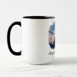 Caneca Let Go - Watercolor Dove Flight Mug