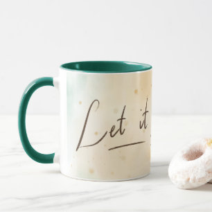 Caneca Let it Go Colorido & Splash Flor