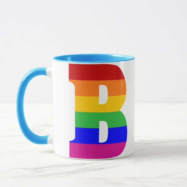 Caneca Letra arco-íris B (Esquerda)