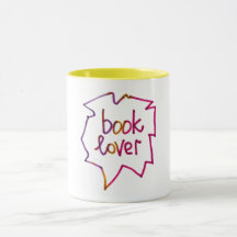 Letra de desenho artístico do amante de livros