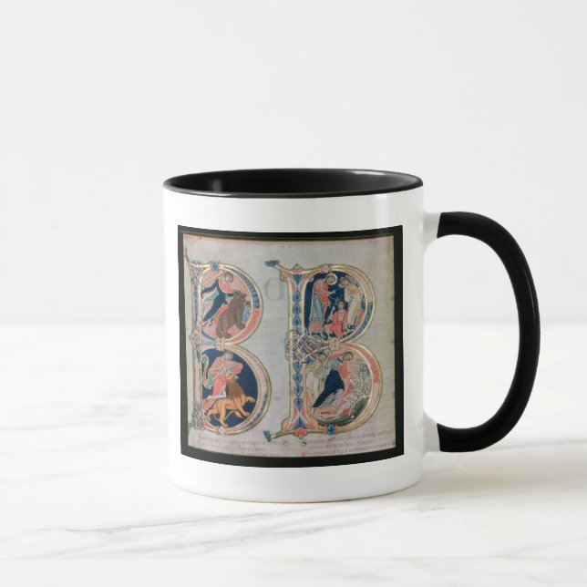 Caneca Letra inicial "B" Beatus vir - Blessed é (Direita)